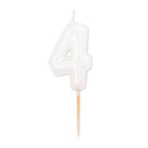 Vela Branco Pérola número 4