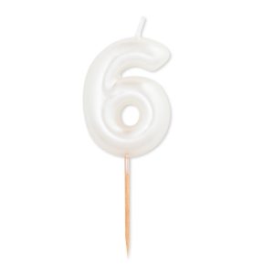 Vela Branco Pérola número 6