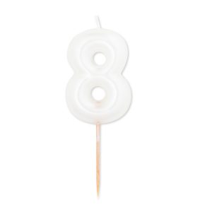Vela Branco Pérola número 8