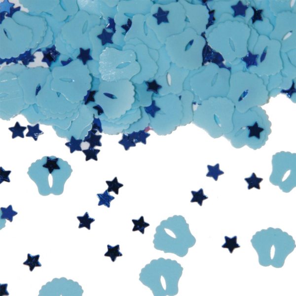 Confeti saco Estrelas/Pés Azul