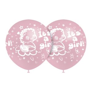 Balão Latex Rosa BABY SHOWER 12