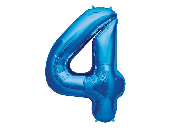 Balão Foil AZUL número 4
