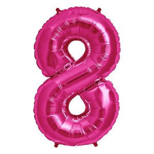 Balão Foil ROSA FUCSIA número 8
