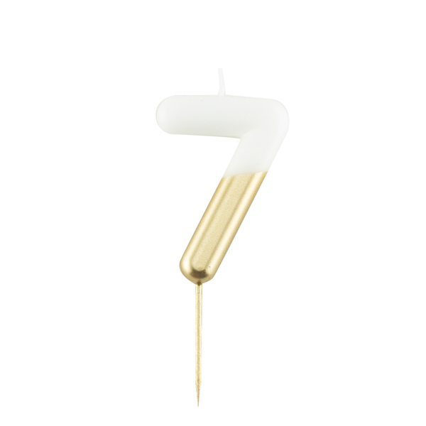B506.47 Vela Branco e Dourada número 7