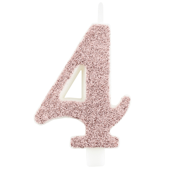 B507.64 Vela Rose Gold glitter número 4