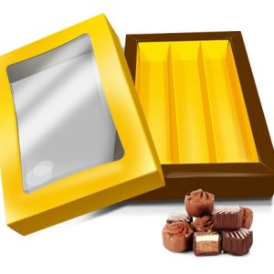 Caixa Retangular chocolate 21.5