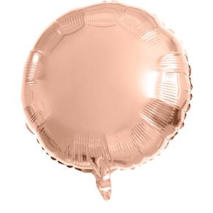 Balão Redondo Foil ROSE GOLD 18