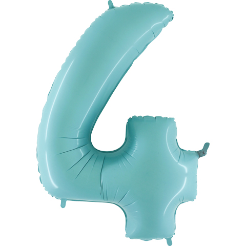 BG064PB40 Balão Foil AZUL MATTE Número 4