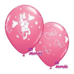 Balão Latex MINNIE rosa 12