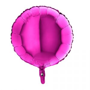 Balão Redondo Foil ROSA FUCSIA 18