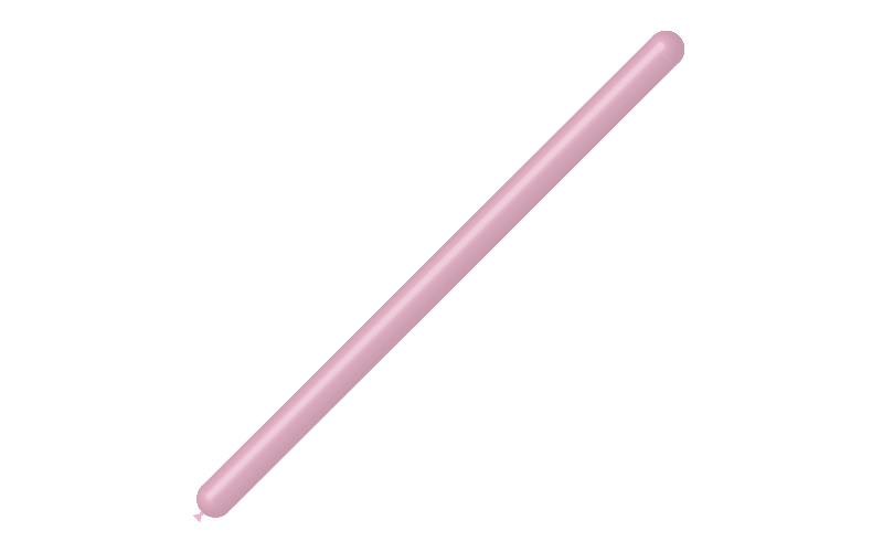 BHG260 modelar rosa bebe p28 Balão Latex MODELAR cor ROSA BÉBÉ