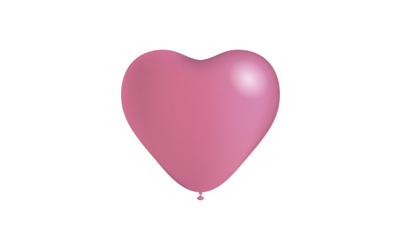 BHG50H coracao rosa Balão Latex CORAÇÕES ROSA 5