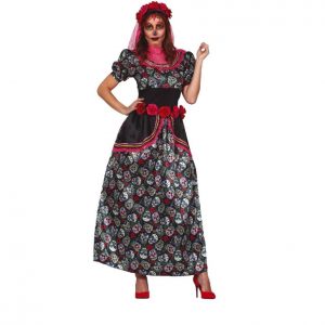 Fato Noiva Esqueleto Mexicano Adulta