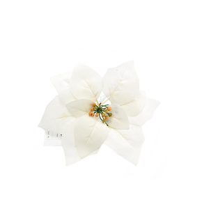 Flor Natal Poisentea branca 23cm