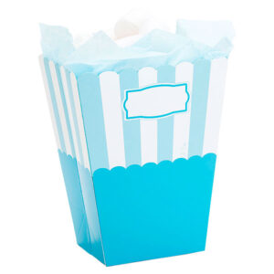 Caixa Papel Azul/Branco