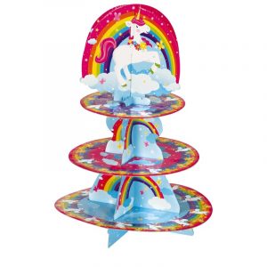 Expositor Papel cupcakes Unicórnio