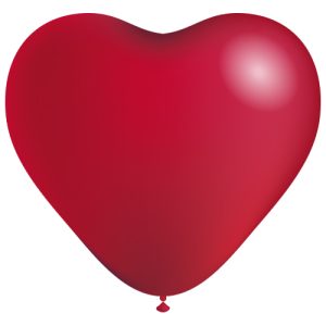 Balão Latex CORAÇÕES VERMELHO 18
