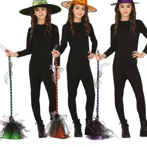 Vassoura Bruxa Roxa 95cm