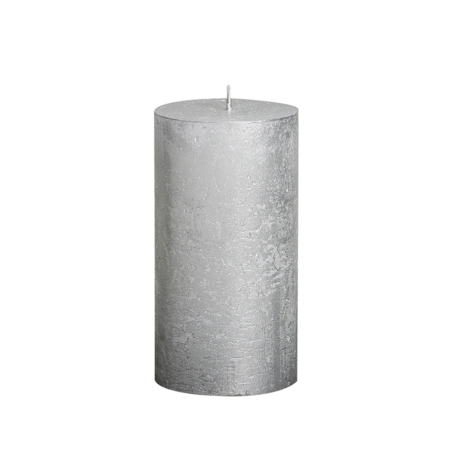 L640381 Vela pilar "rustic" Prata 130