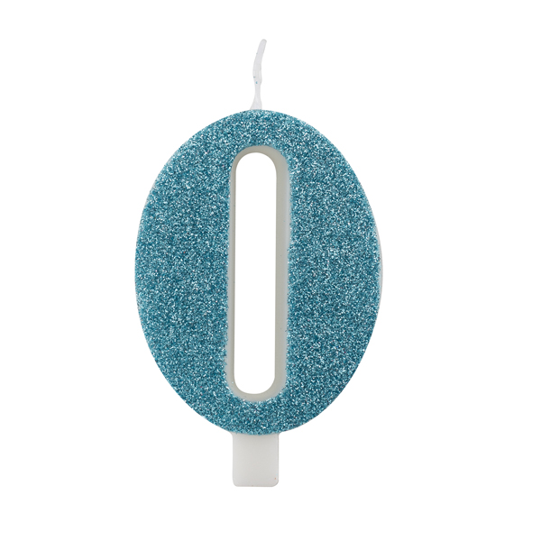 B50430 Vela Azul Tiffany glitter número 0