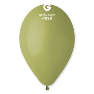 Balão Latex cor Verde Azeitona 12