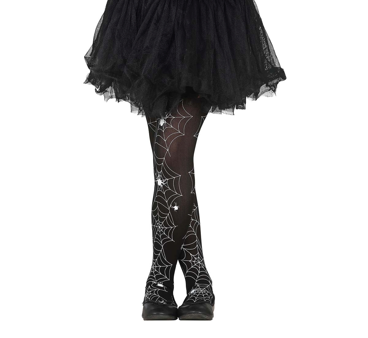 C16152 Collants Preta Teia Aranha Criança