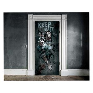 Decoração Porta "Keep Out Zombie"