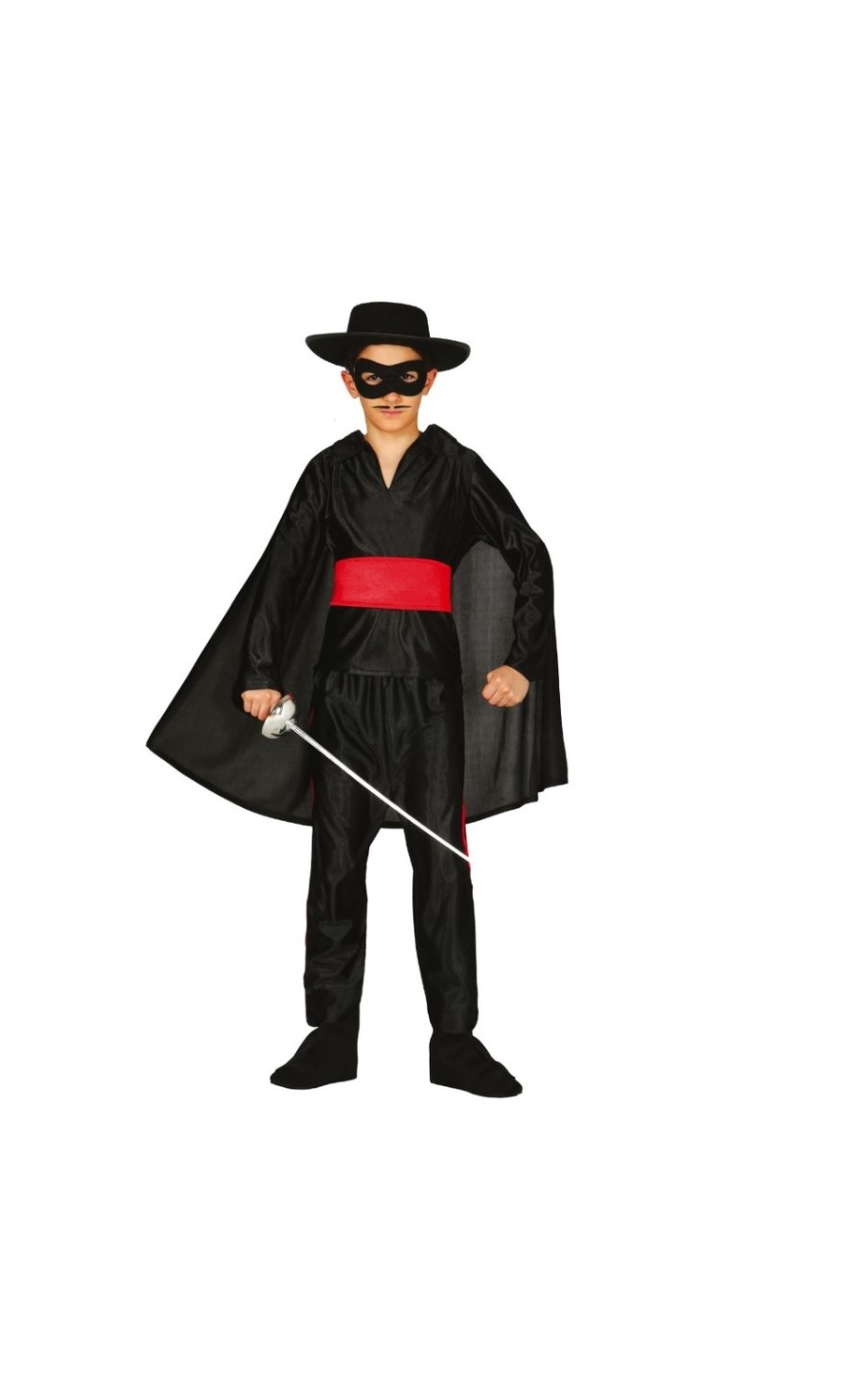 FT83337 Fato menino Bandido Zorro 3/4