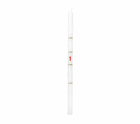 B105511 Vela Branca e Argolas Douradas número 1