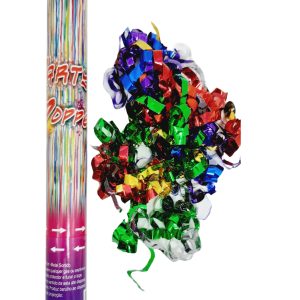 Lança Serpentinas Multicolores Metalizados 30cm