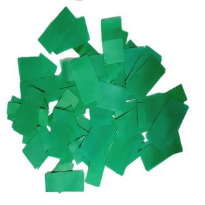 Saco 1kg Confeti Retangular Papel Verde