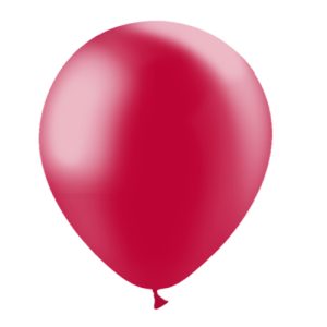 Balão Latex cor VERMELHO METALIZADO 12