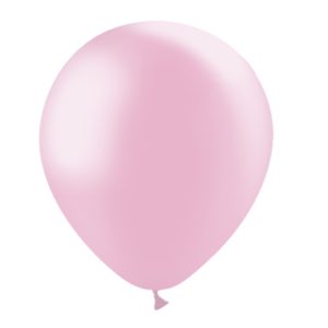 Balão Latex cor ROSA BEBE METALIZADO 12