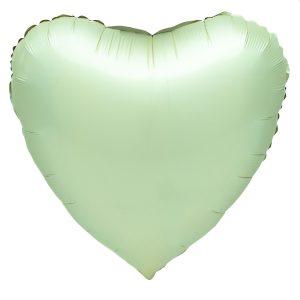 Balão Foil Coração cor Verde Claro 18