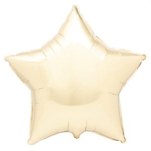 Balão Foil Estrela cor Marfim 18