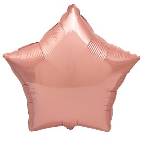 Balão Foil Estrela cor Rose Gold 18