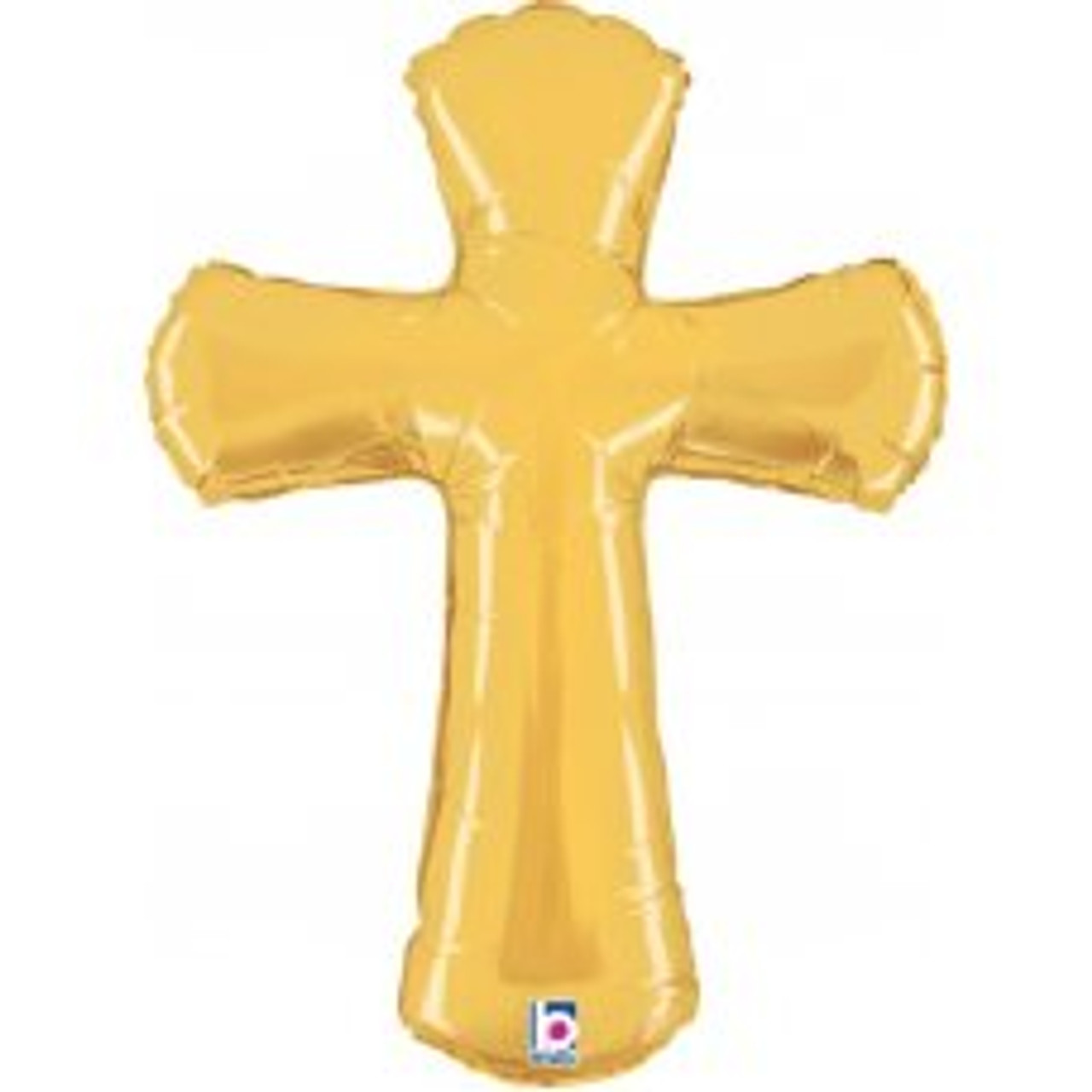 BG35397 Balão Foil CRUZ DOURADA 44