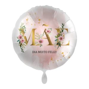 Balão Foil Redondo "MÃE DIA MUITO FELIZ" 17