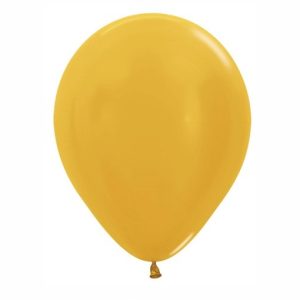 Balão Latex cor Dourado Metalizado R12