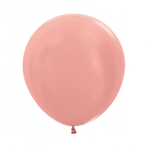 BSE39413 Balão Latex cor Rose Gold Metalizado R18
