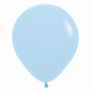 Balão Latex cor Azul Mate Pastel R18