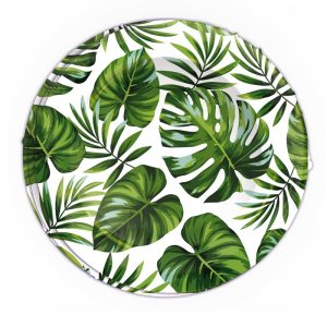 Pratos Papel FOLHAS VERDES 23