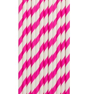 Palhinhas papel 20 cm Rosa