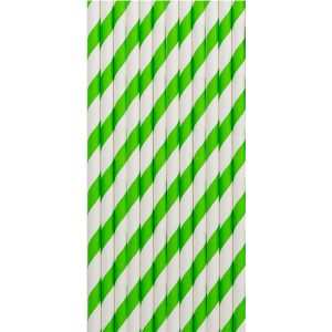 Palhinhas papel 20 cm Verde