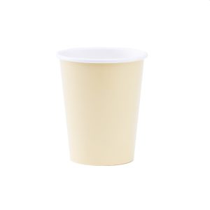 Copos Papel Liso AMARELO PASTEL 250ml