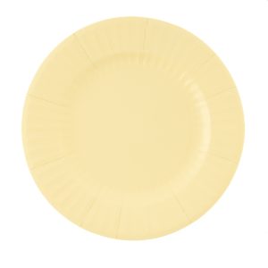 Pratos Papel Liso AMARELO BAUNILHA PASTEL 27