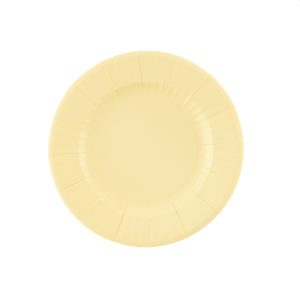 Pratos Papel Liso AMARELO BAUNILHA PASTEL 21