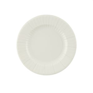 Pratos Papel Liso BRANCO PEROLA PASTEL 21