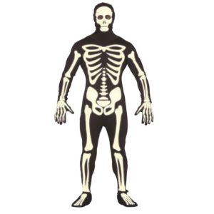 Fato Esqueleto Glow Homem L
