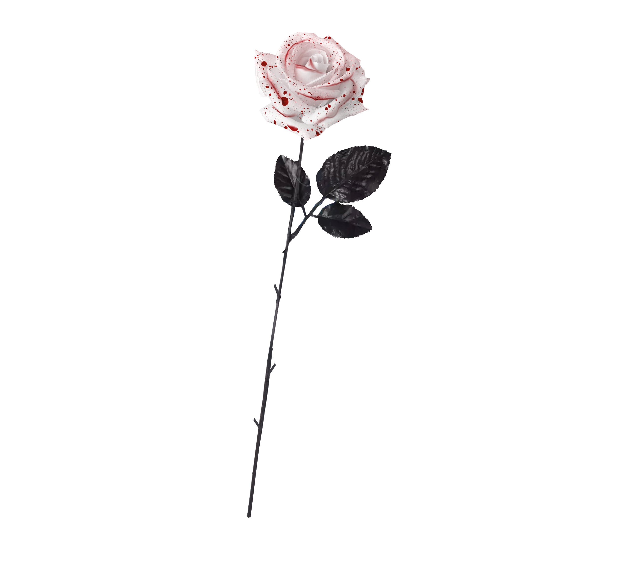 C24476 Rosa Branca com Sangue 42cm